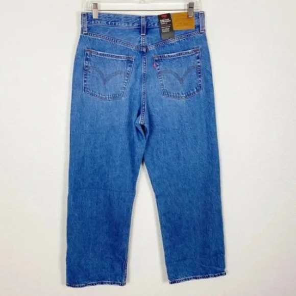 Levi’s Ribcage Straight Ankle Jeans High Wash Distressed Size 27x27 NWT - Picture 7 of 13